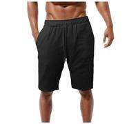 RUMAOZIA Leinen Kurze Hosen Herren Lockere Passform Kurze Hosen Mit Taschen Bermuda Shorts Herren-Shorts Sommer Sport Shorts Freizeithose Sommershorts
