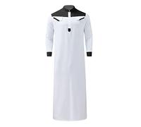 RUMAOZIA Muslim Kaftan Herren, Abaya Herren Muslim Kaftan Gewand Robe Crew Stehkragen Thobe Arabisch Gebet Eid Kleidung Islamische Kleidung Aus Dem Nahen Osten Gebetskleidung für Männer