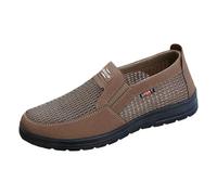 RUMAOZIA Orthopädische Slip On Schuhe Herren Rutschfesten Walkingschuhe Weit Passform Outdoorschuhe Ohne Schnuersenkel Stoffschuhe Sommerschuhe for Men Schlupfschuhe Leichte Bequem Schuhe