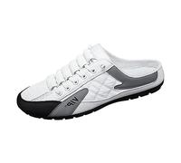 RUMAOZIA Rückenfreie Herren Sneaker Sommer Slipper Sportlicher Hausschuh Walking Outdoor Strandschuhe Klassische Fahrenschuhe Weich Freizeitschuhe Leicht Business Sommerschuhe Freizeitschuhe