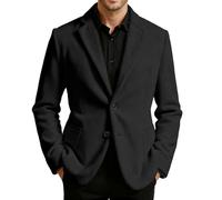 RUMAOZIA Sakko Herren Sportlich Modern Cord Elegant Klassisch Anzugjacken Freizeit Stretch Blazer Männer Slim Fit Jackett Business Anzugjacke 1 Knopf Sportsakko Anzugmantel für Casual Abschluss