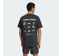 RUN ESSENTIALS GRAFIK T-SHIRT Black L