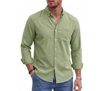 Runcati Herren Oxford Hemden Langarm Button Down Shirts | Verschleißfest Baumwolle Männer Freizeithemd Arbeit Business Shirt Brusttasche Casual Regular Fit