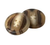 Runde Knöpfe aus schwarzem Kunstharz für Mäntel und Anzüge, Farbe 23, 25mm-10 Stk