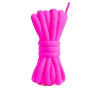 Runde ovale Sport-Schnürsenkel, fluoreszierend, Pink, 120 cm, ideal für Sneaker, Tennis, Basketball, Fußballschuhe, Leichtathletik und Läufer