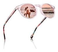 Runde polarisierte Sonnenbrille Damen UV400 Retro Gläser 48mm