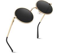 Runde Polarisierte Sonnenbrille UV400 für Herren Damen Trend Retro