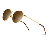 Runde Vintage Polarisierte Sonnenbrille Retro Metallrahmen UV400