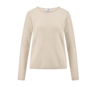 Rundhals-Pullover 1/1-Arm aus 100% Kaschmir Peter Hahn beige 40