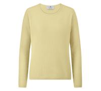 Rundhals-Pullover 1/1-Arm aus 100% Kaschmir Peter Hahn gelb 38