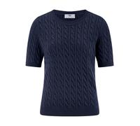 Rundhals-Pullover 1/2-Arm Peter Hahn blau 36