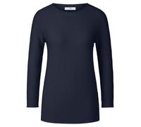 Rundhals-Pullover 3/4-Arm Peter Hahn blau 40