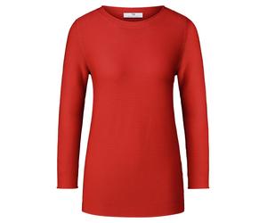 Rundhals-Pullover 3/4-Arm Peter Hahn rot 46