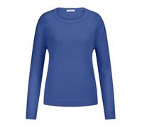 Rundhals-Pullover aus 100% Kaschmir Peter Hahn blau 42