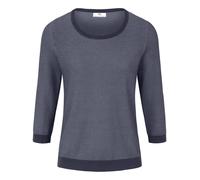 Rundhals-Pullover aus 100% SUPIMA®-Baumwolle Peter Hahn blau 40