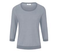 Rundhals-Pullover aus 100% SUPIMA®-Baumwolle Peter Hahn blau 44