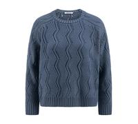 Rundhals-Pullover aus 100% SUPIMA-Baumwolle Peter Hahn blau 44