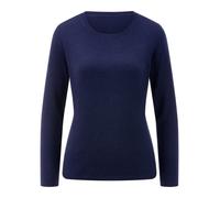 Rundhals-Pullover aus Kaschmir Peter Hahn blau 44