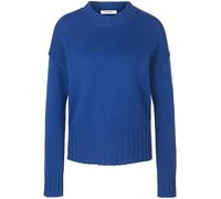 Rundhals-Pullover aus Schurwolle und Kaschmir Peter Hahn blau 44