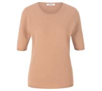 Rundhals-Pullover aus Schurwolle und Kaschmir Peter Hahn braun 44