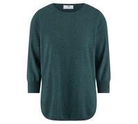Rundhals-Pullover aus Seide und Kaschmir Peter Hahn türkis 42
