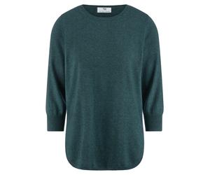 Rundhals-Pullover aus Seide und Kaschmir Peter Hahn türkis 44