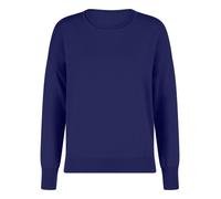 Rundhals-Pullover Kaschmir Peter Hahn blau 36