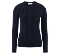 Rundhals-Pullover Kaschmir Peter Hahn blau 46