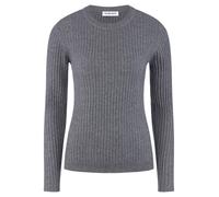Rundhals-Pullover Kaschmir Peter Hahn grau 42