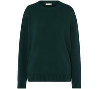 Rundhals-Pullover Kaschmir Peter Hahn grün 42/44