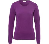 Rundhals-Pullover Kaschmir Peter Hahn lila 38