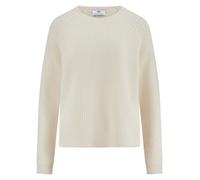 Rundhals-Pullover Kaschmir Peter Hahn weiss 42