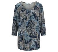 Rundhals-Shirt 3/4-Arm Anna Aura blau 52