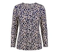 Rundhals-Shirt 3/4-Arm Rabe blau 44
