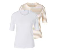 Rundhals-Shirt im 2er-Pack Peter Hahn weiss 40