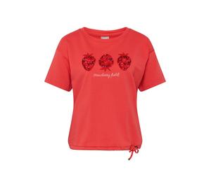 Rundhals-Shirt Rabe rot 36