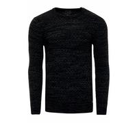 Strickpullover RUSTY NEAL, Herren, Gr. XXL, schwarz (schwarz, meliert), 70% Polyacryl, 30% Baumwolle, unifarben, normal, Rundhals, Pullover Strickpullover, im melierten Design (34539801-XXL) schwarz,