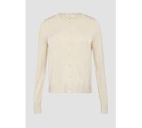 Rundhals-Strickjacke mit Knopfleiste 38 Beige 2165507.81W9.38