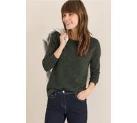 Strickpullover CECIL, Damen, Gr. S (38), raw khaki, Web, 60% Baumwolle, 40% Polyester, unifarben, comfort fit normal, Rundhals, normaler Saum, Pullover Strickpullover, mit Rundhalsausschnitt (29014855