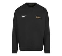 Rundhalspullover ANOTHER COTTON LAB "Another Cotton Lab Out Of Office Oversize Sweatshirt", Herren, Gr. XS, schwarz, 60% Baumwolle, 40% Polyester, mehrfarbig, oversize, Rundhals, Pullover Rundhalspull