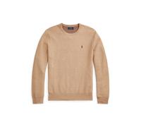 Rundhalspullover aus Baumwollpiqué XL Tan