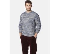 Rundhalspullover BABISTA "Pullover ALESSINO", Herren, Gr. XXL, blau (blau gemustert), Obermaterial: 75% Baumwolle CO. 25% Polyacryl PAN., Pullover Rundhalspullover (25523701-XXL) blau gemustert