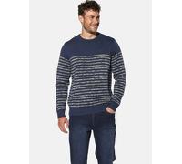 Rundhalspullover BABISTA "Pullover ALOR", Herren, Gr. XXL, blau (dunkelblau gestreift), Obermaterial: 100% Baumwolle CO., Pullover Rundhalspullover (20105100-XXL) dunkelblau gestreift