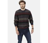 Rundhalspullover BABISTA "Pullover VELONZA", Herren, Gr. M, blau (dunkelblau gemustert), Obermaterial: 50% Wolle mw. 50% Polyacryl PAN., Pullover Rundhalspullover (12855759-M) dunkelblau gemustert