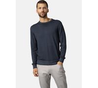 Rundhalspullover BABISTA "Pullover VISTUNO", Herren, Gr. 58, blau (blau melange), Obermaterial: 100% Wolle mw., Pullover Rundhalspullover (45027134-58) blau melange