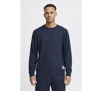 Rundhalspullover BLEND "BHAnders", Herren, Gr. M, blau (marineblaus), Sweatware, 60% Baumwolle, 40% Polyester, unifarben, Basic, normal normal, Rundhals, Pullover Rundhalspullover, Klassischer Sweatpu