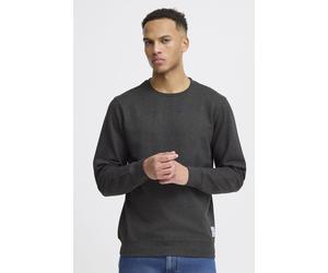 Rundhalspullover BLEND "BHAnders", Herren, Gr. XXL, charcoal mix, Sweatware, 60% Baumwolle, 40% Polyester, unifarben, Basic, normal normal, Rundhals, Pullover Rundhalspullover, Klassischer Sweatpullov