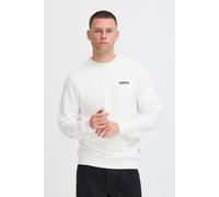 Rundhalspullover BLEND "BHBrody", Herren, Gr. XXL, snow weiß, Sweatware, 60% Baumwolle, 40% Polyester, bedruckt, Basic, normal normal, Rundhals, Pullover Rundhalspullover, Lässiges Sweatshirt mit auff