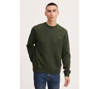 Rundhalspullover BLEND "BHDownton", Herren, Gr. M, forest night, Sweatware, 50% Baumwolle, 50% Polyester, unifarben, regular fit normal, Rundhals, Pullover Rundhalspullover, Klassisches Sweatshirt mit