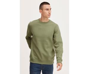 Rundhalspullover BLEND "BHDownton", Herren, Gr. M, oil grün, Sweatware, 50% Baumwolle, 50% Polyester, unifarben, regular fit normal, Rundhals, Pullover Rundhalspullover, Klassisches Sweatshirt mit Run